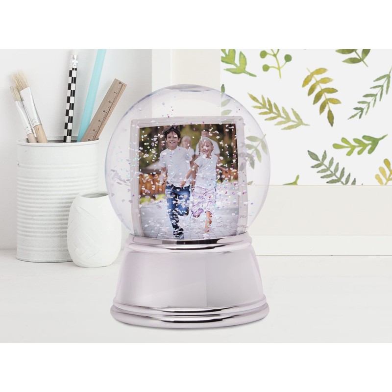Neil Enterprises Inc. Photo Snow Globe with Silver Base