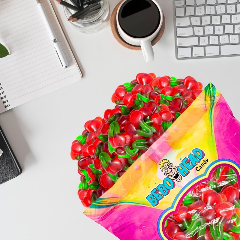 Sugar Kingdom | Gummy Cherries Candy Bulk: Cherry Flavored -