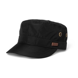 TOP-EX Mens Waterproof Army Cap Military Hats Baseball Caps, Unisex Rain Cadet Hat for Outdoor Golf Walking Black XL