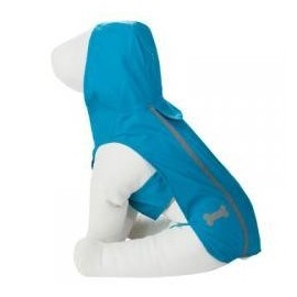 TOP PAW Blue Reflective Dog Raincoat~X-Small~