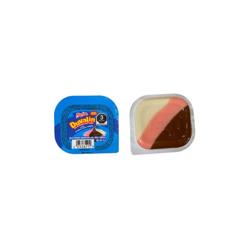 Natilla Ricolino Duvalin Avellana, Fresa, Vainilla 270g 18 u
