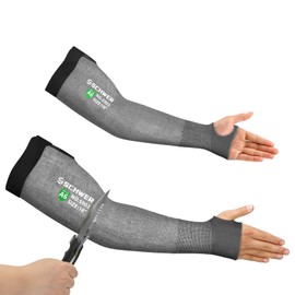 Schwer AIR-SKIN ANSI A6 Cut Resistant Arm Sleeves for Men & Women S903, Non-PFAS Arm Protectors for High Risk Work, UPF50+ UV Protection Cooling Gardening Sleeves for Farming, Lightweight, Breathable