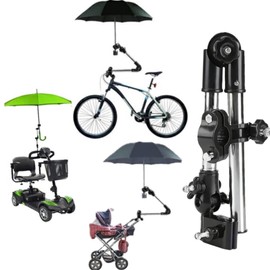 E & K726 Umbrella Holder Stand, Keeps Both Hands Free! Sunny String Comfortable On Rainy Days! 360 Degree Rotation, Adjustable, Rain, Sunshade, Parasol, Umbrella Fixed, Stroller, Wheelchair, Umbrella