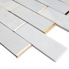NBG-2 2x6 White and Gold Metal Stainless Steel Polished Marble