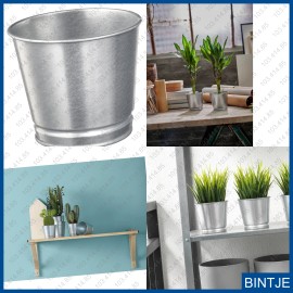 IKEA BINTJE Plant Pot Galvanized 4 ¼" 103.414.85
