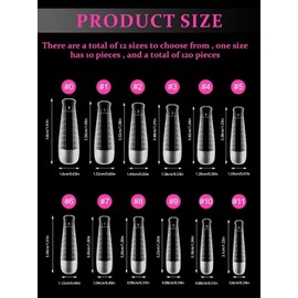 EBANKU 120 PCS Poly Gel Nail Forms, T-Shape Dual Nail Forms for Builder Gel Square Nail Extension Tips Nail Art Manicure Tools
