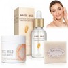 Kit Cuidado Facial Corporal Arroz Set Piezas Serum Aclarante Gel