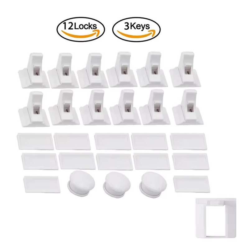 Magnetic Child Safety Cabinet Locks for Drawers and Doors
