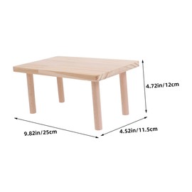 Generic Hamster Wooden Platform Solid Climbing Toy for Hamster Cage Cute Design Enhanced Space for Exploration and Play for Small Animals and Guinea Pigs