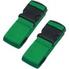2-Pack Luggage Belt for Suitcases and Travel Straps, Adjustable Cross
