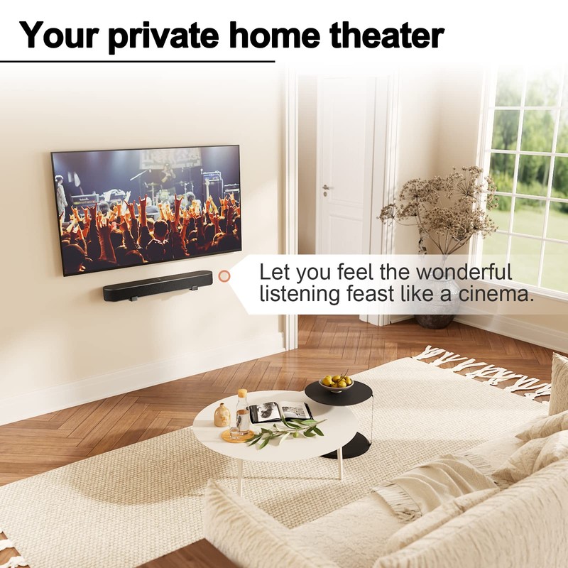 PUTORSEN PUTORSEN Soundbar Wall Mount Bracket, Speaker Wall Mount, Dual
