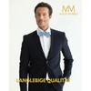 Massi Morino Men's Bow Tie Pre-Tied and Adjustable - Plain