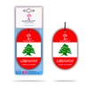 Generisch GLCKSBLATT premium Autoduft Autoparfm Flagge LIBANON