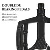 YIUBCZOQI Bike pedals with reflective strips, aluminum alloy bicycle platform