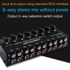 LYNEPAUAIO B066 Mini Stereo 8 Channel Passive Mixer RCA Portable