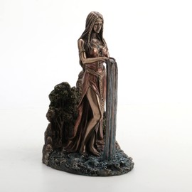 Veronese Design 9 Inch Celtic Matriarch Goddess Danu Resin Sculpture Bronze Finish
