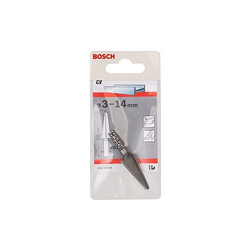 Bosch Accessories 2608596668 Sheet Metal Cone Bit Cylindrical 3-14 mm,