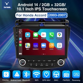ESSGOO For Honda Accord 2003-2007 Apple CarPlay Android 14 Car Stereo Radio GPS WIFI FM