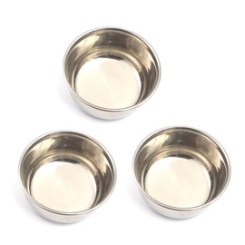 AAProTools Set of 3 Bowls Iodine Cup Dish, Stainless Steel , For Hospitals, Clinics, Salons, Labs And Home (Small)