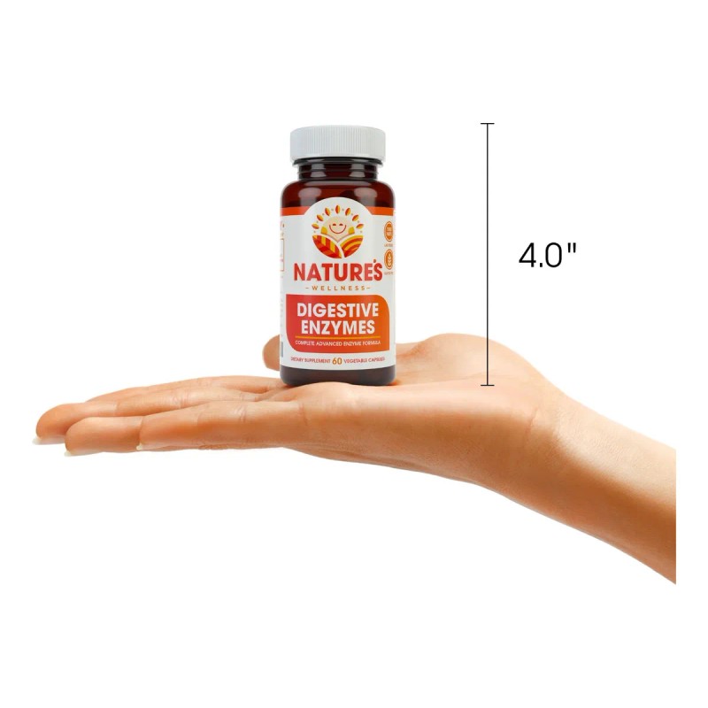 Natures Wellness Enzimas Digestivas Completas 60 Cápsulas