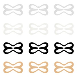 Lotsdonxia 12 Pcs Non-Slip Bra Strap Clips | Racerback Converter Clips for Activewear, Bikinis & Shirts | 4-Colour Cleavage Control & Conceal Straps Set