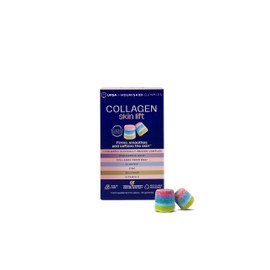 UPSA x Nourished 7-in-1 Skin Lift Collagen Gummies - Vegetarian Formula with Ovoderm® Complex, Vitamin C & Multivitamins for Skin Firmness & Smoothness - 30 Gummies - Visible Results in 15 Days