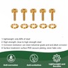 TDZ Gold Titanium Windshield Bolts, Windscreen Screws, Fairing Bolts for