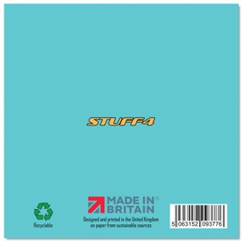 Stuff4 Birthday Cards For Men Women Him Her - Cool Bean - Happy Birthday Card for Dad Brother Uncle Cousin Coworker Friend 5.7 x 5.7 Inch Bday Greeting Cards