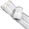 Mesoar 3D Grey Floral Wallpaper Border Wall Peel Stick Molding