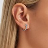 BABAMIA Turquoise Cross Hoop Earrings for Women Western Jewelry