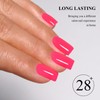 Imtiti Neon Pink Gel Nagellack, 1Pcs Hot Pink Soak Off