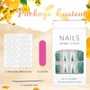 HAKJXOS Square Press on Nails Medium Pink Fake Nails Summer