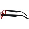 UV Reader Rubberized Red Black Near Sighted Distance Glasses For
