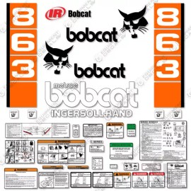 Aftermarket Fits Bobcat 863 Decal Kit Skid Steer Decals - 7 YEAR VINYL!