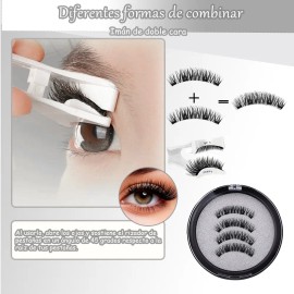 Magnetic False Eyelashes, Classic Style, With Clip