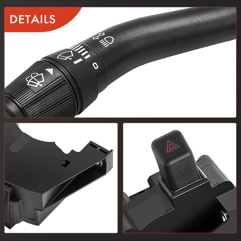 A-Premium Turn Signal Switch, Windshield Wiper Washer, Hazard Warning Flasher,