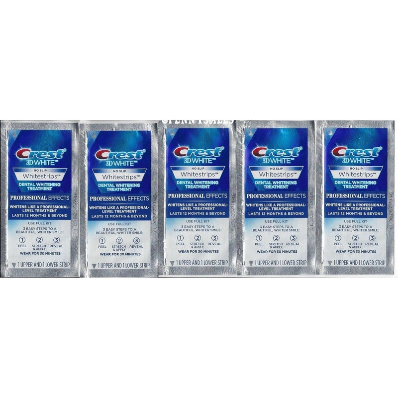 CREST 3D White Professional Effects Whitestrips Teeth Whitening Strips NEW