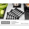 Lashuma Tea Towels Cotton Set, Dry Towels Striped Black -