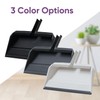Superio 2-Pack Wide Plastic Dustpan with Comb - 16" Wide,