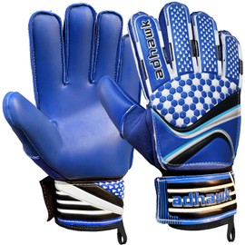 Adhawk Goalkeeper Gloves for Kids & Adult, Football Training Goalie Gloves, Non-Slip Palm Material with Extra Foam Padding, Double Layer Wrist Protection