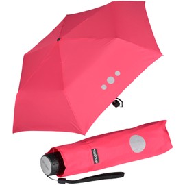 Doppler Havana Kids Reflex Children's Pocket Umbrella, Pink, Super-mini children's umbrella with reflective surfaces