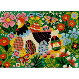 Cloudberries Easter Puzzle, 1000 Piece Jigsaw Puzzles for Adults, Easter Puzzle, Small Batch by Cloudberries