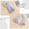Operitacx 150Pcs Elastic Barbed Cords with Metal Ends, Stretch Loop
