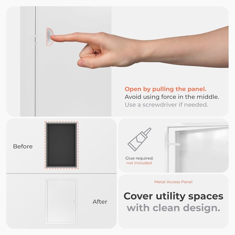 HVAC OV 8 x 12 Inch Metal Access Panel for