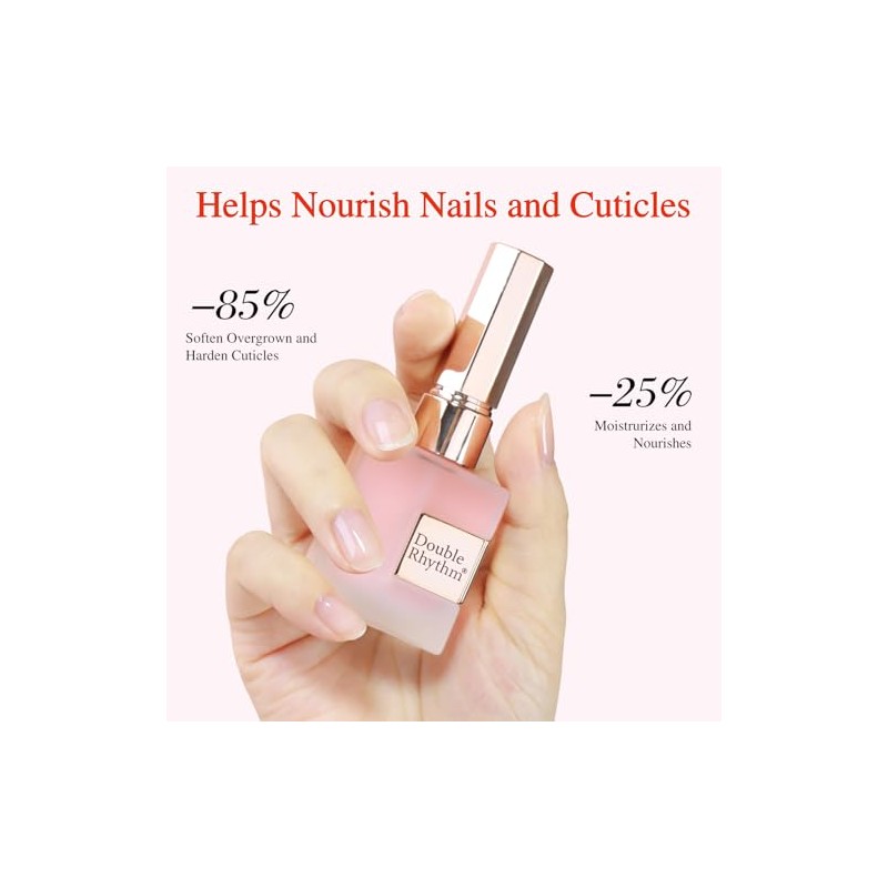 Double Rhythm Aceite Natural Para Cutículas Revitalizante Para Uñas, Suavizante