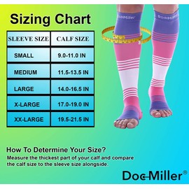 Doc Miller Premium Open Toe Compression Socks Dress Series 1 Pair 20-30mmHg