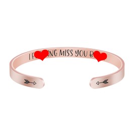 JoycuFF Love Bracelets for Women Valentine's Day Gifts for Women Wife Couple Long Distance Gifts for Bestie Best Friend I Miss You