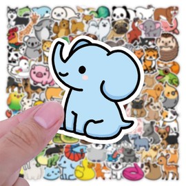 Animal Stickers | 200PCS | Cute Stickers Packs for Adults Teens Adults, Kawaii Scrapbook Stickers, Vsco Vinyl Waterproof Decals for Skateboard, Water Bottle, Guitar, Computer, Scooter, Laptop