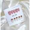 Simple Heart Pop Handmade Nail Tips - Ballerina / 심플