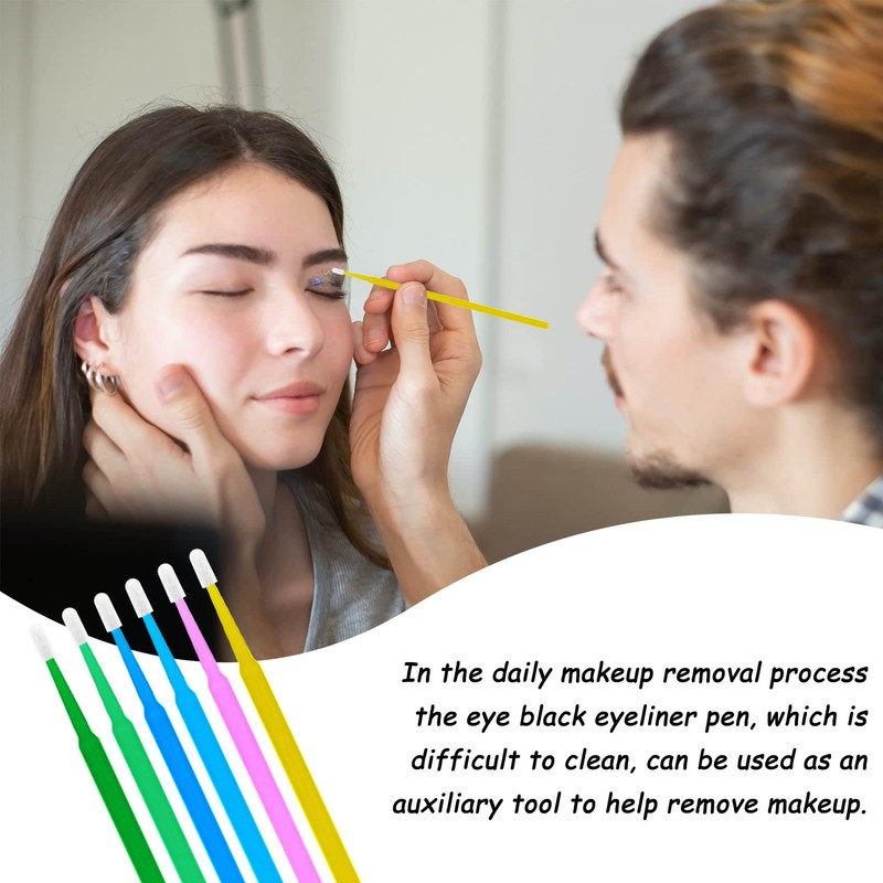 200 Pcs Micro Applicators Brushes, Micro Buds for Eyelashes, Disposable